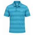 Men’s Chevron Stretchable Printed Golf Polo