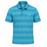 Men’s Chevron Stretchable Printed Golf Polo