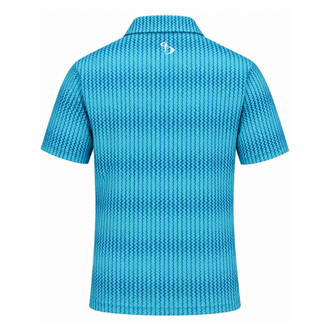 Men’s Chevron Stretchable Printed Golf Polo