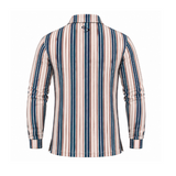 Men’s Vertical Stripe Performance Long Sleeve Golf Polo