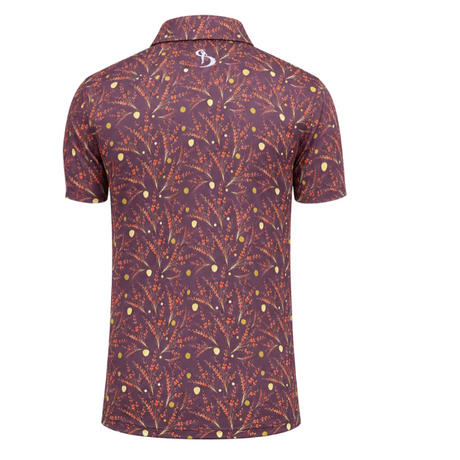 Men’s Botanical Print Stretchable Golf Polo