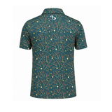 Men’s Botanical Print Stretchable Golf Polo