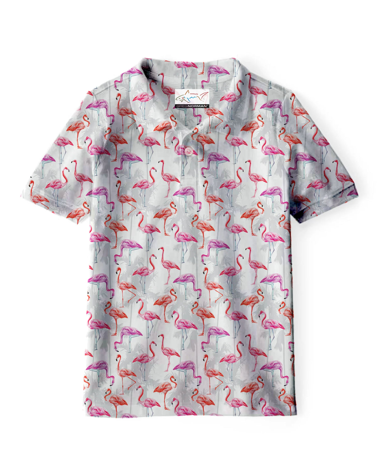 Junior's GNKP016 Stretchable Golf Polo - Silver White