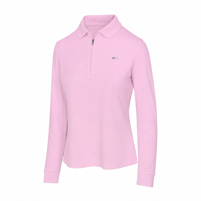 Women's Long Sleeve Classic Pique Polo T-Shirt