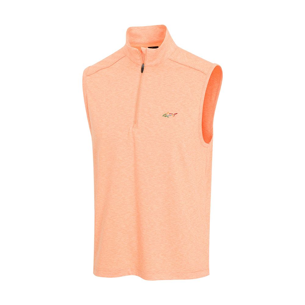 Men’s Double Knit Peached Vest - Light Tangerine