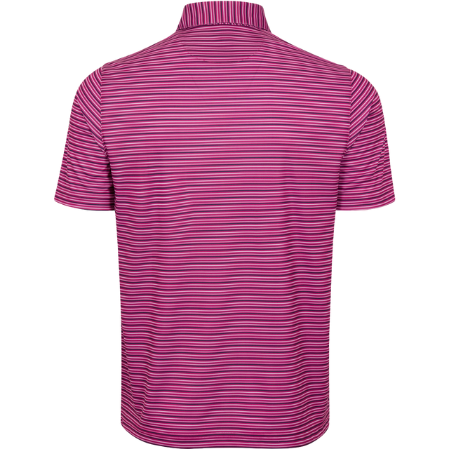 ML75 Holiday Stripe Polo - Garnet