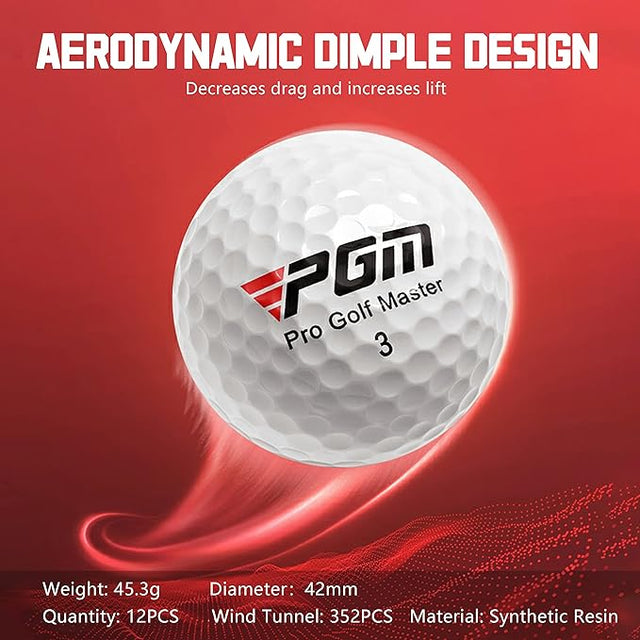 Three-Piece Golf Ball Designed for Advanced Golfers (12 Ball )