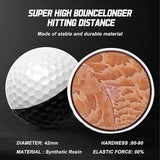 Two-Color Golf Three-Layer Ball Putter Practice Black and White Ball Visual Rolling Direction