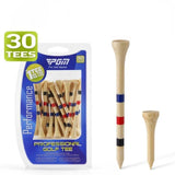 Bamboo Tee Adjustable Height Ball Pin Length Golf Item Depth Mark Tees