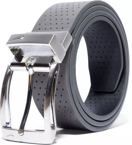 Men's Ultralight Perforated Reversible Golf Belt - Black/Grey