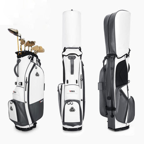Men's Premium Leather Waterproof Golf Stand Bag