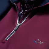 Men's "K174" Grape Wine Coastal Tech Quarter Zip