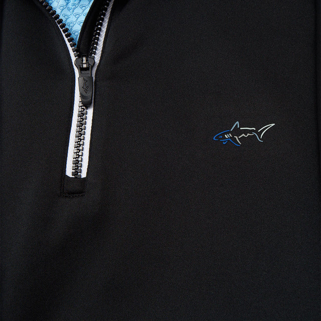 Men's "K174" Black Coastal Tech Quarter Zip