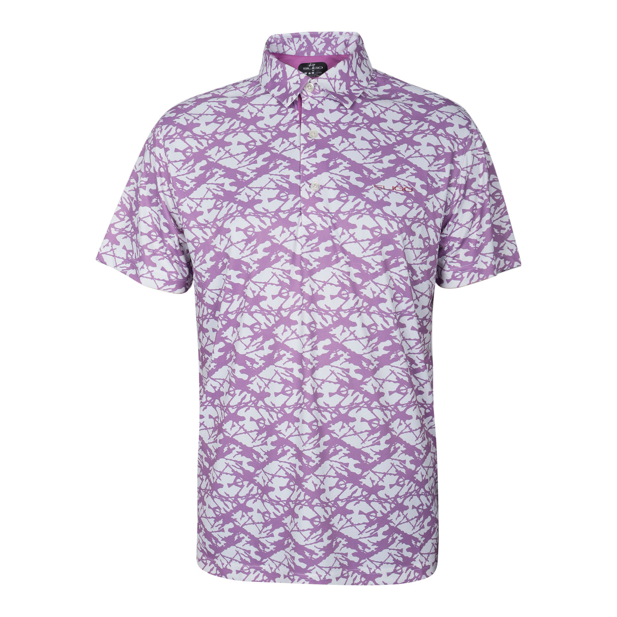 Men,s Light Grape Golf Stretch Polo