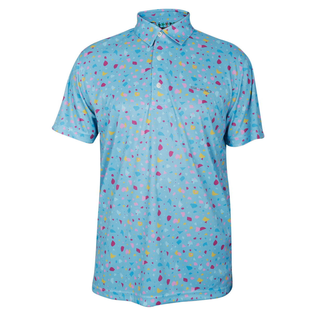 Men,s Below Dante printed Half Sleeves Stretch Polo