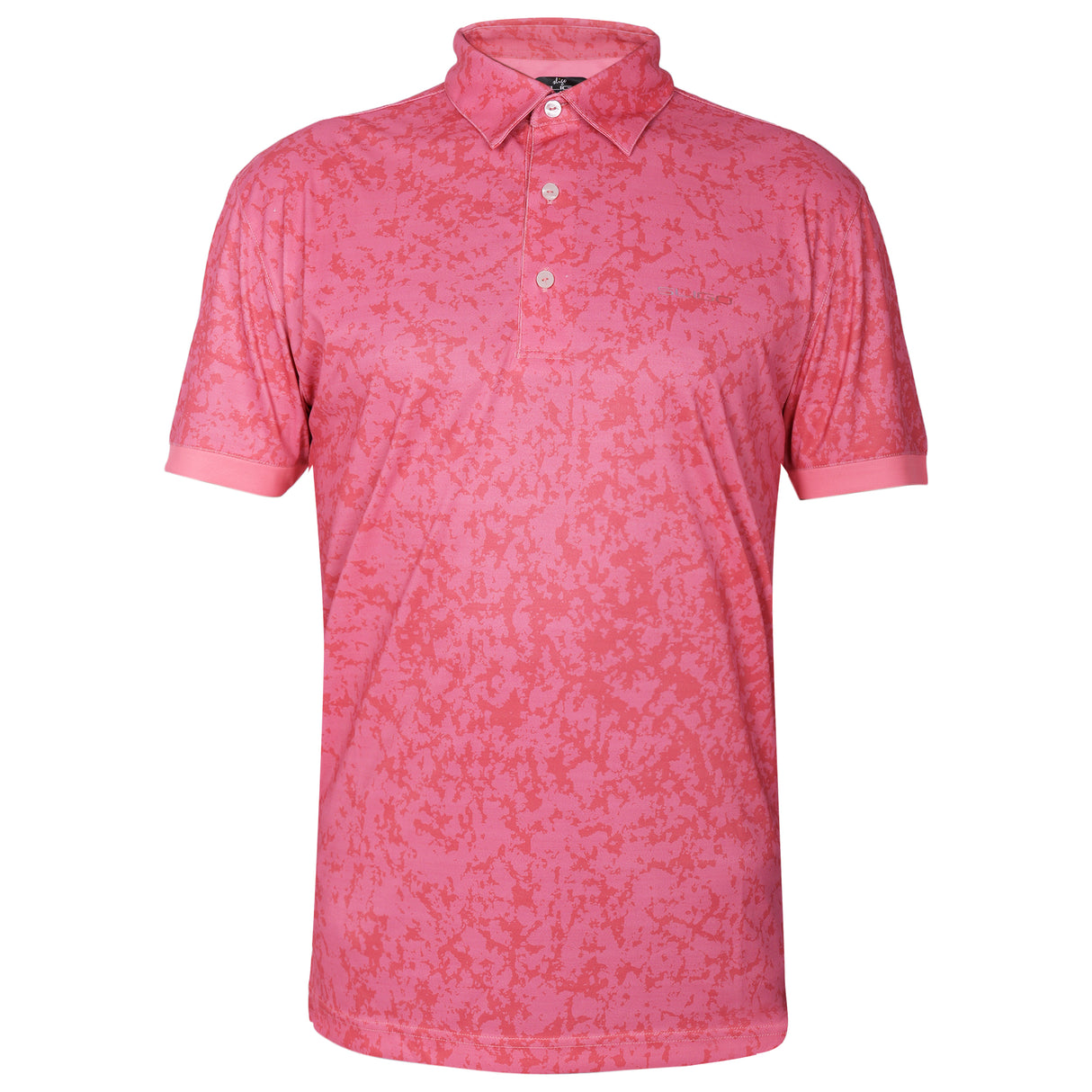 Men,s Red Marble printed Half Sleeves Stretch Polo