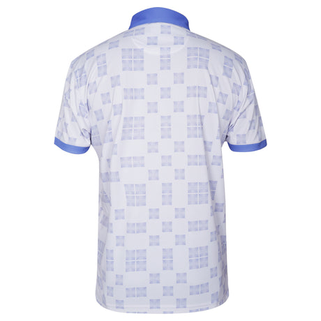 Men,s Geometric Printed Golf Stretch Polo