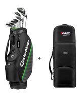 RBZ Speed Lite Men’s Golf Graphite Set - Right Hand - Regular Flex - 11 Clubs + Bag + PGM Travel Bag with wheels