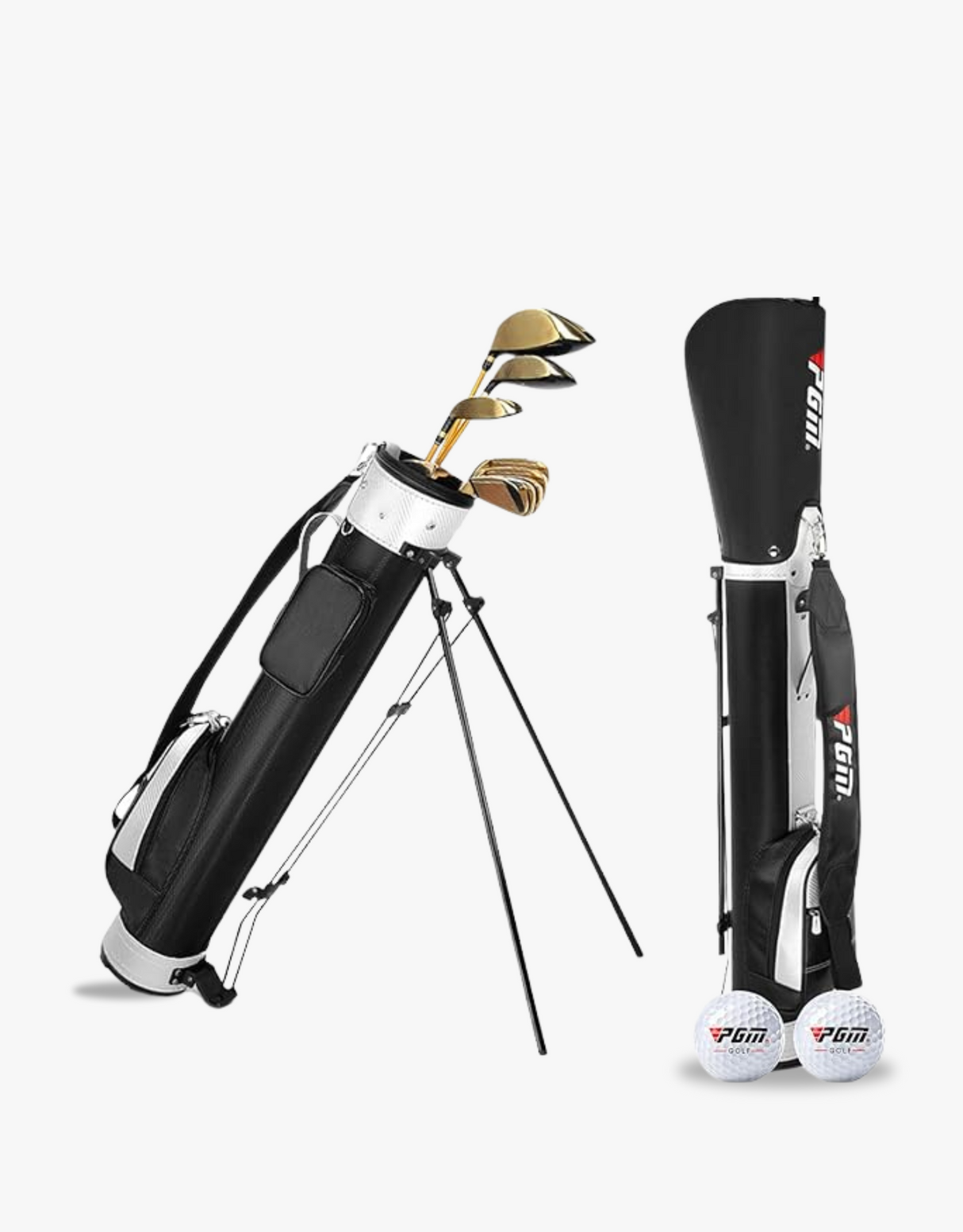 Golf Bracket Stand Bag - Lightweight And Durable Holds 9 Clubs With Ease