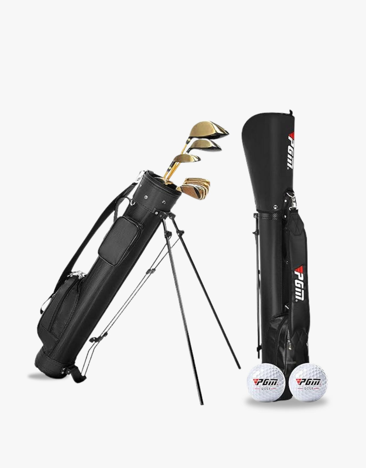 Golf Bracket Stand Bag - Lightweight And Durable Holds 9 Clubs With Ease