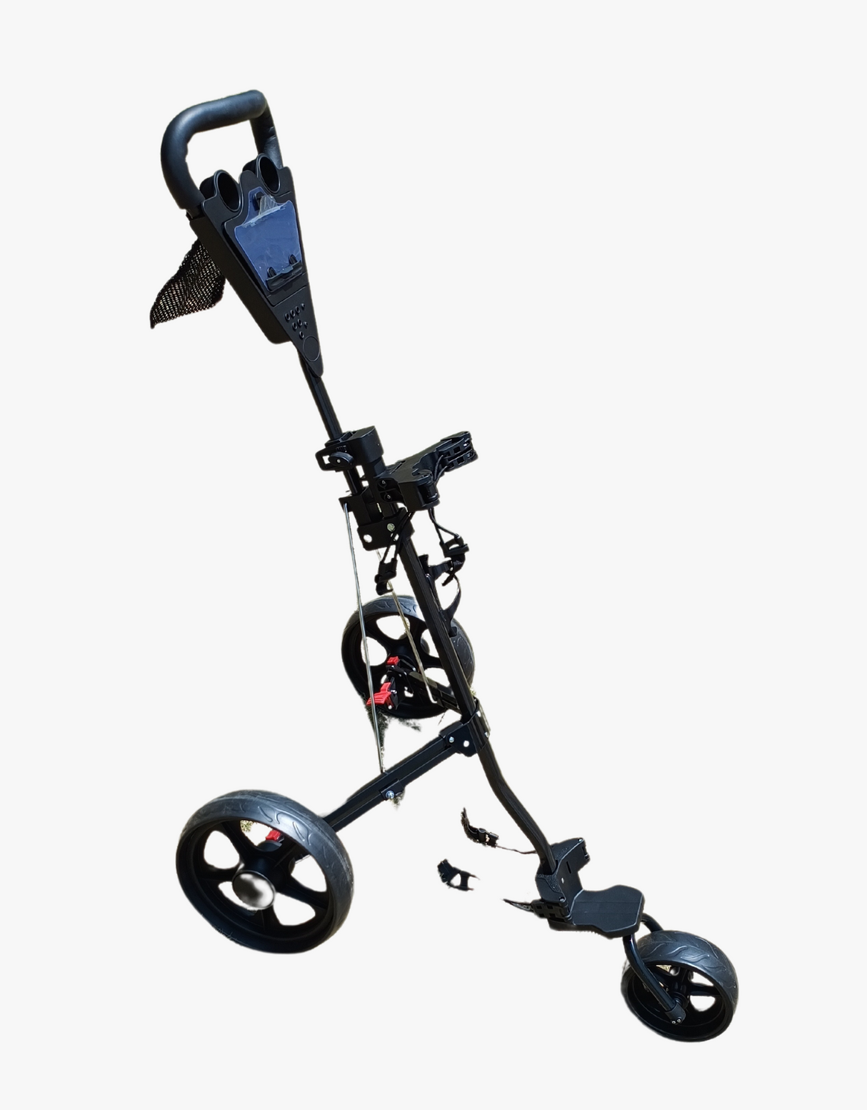 Three Wheel Detachable Push Cart with Bottle Holder