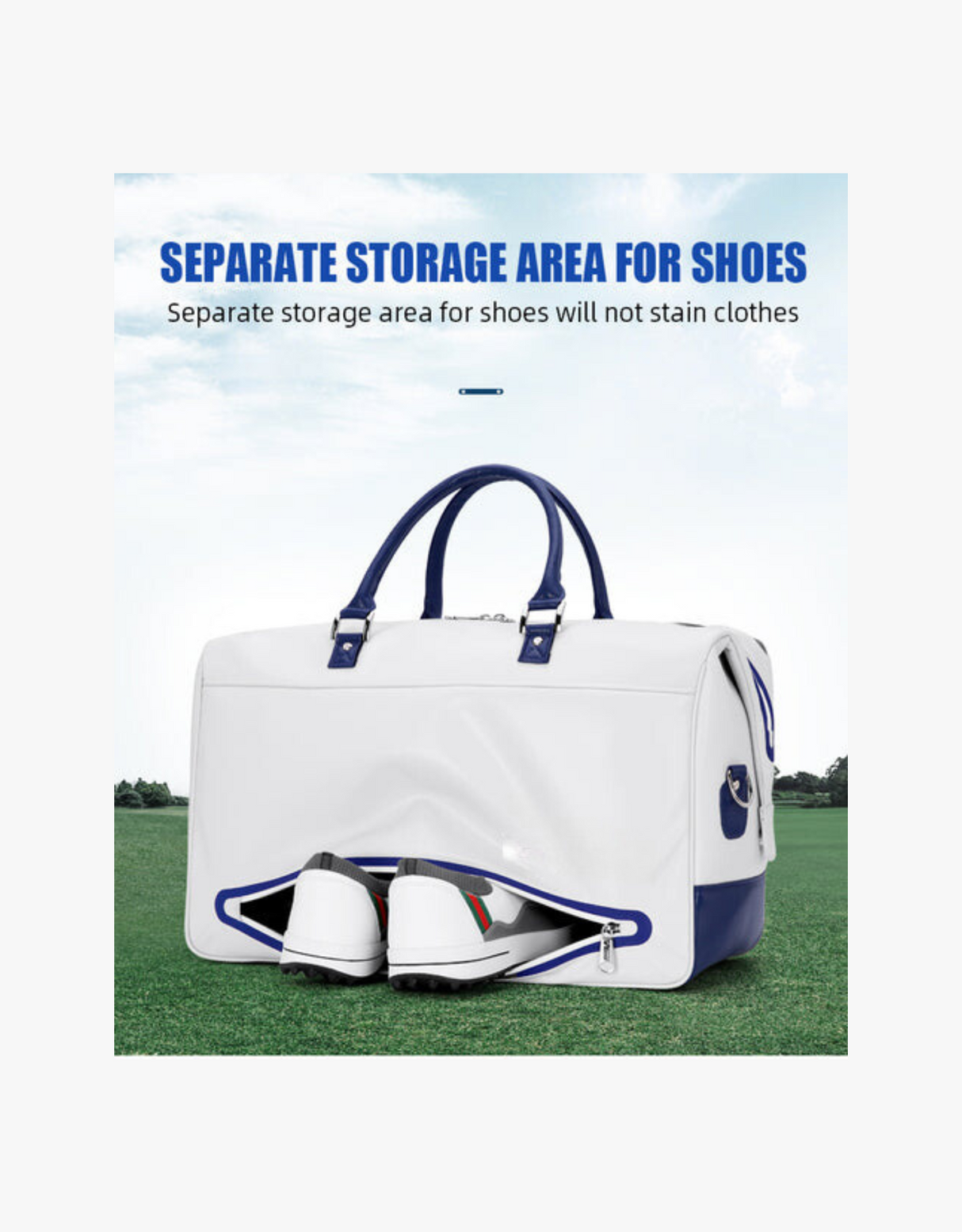 Golf holdall with separate shoe compartment hotsell
