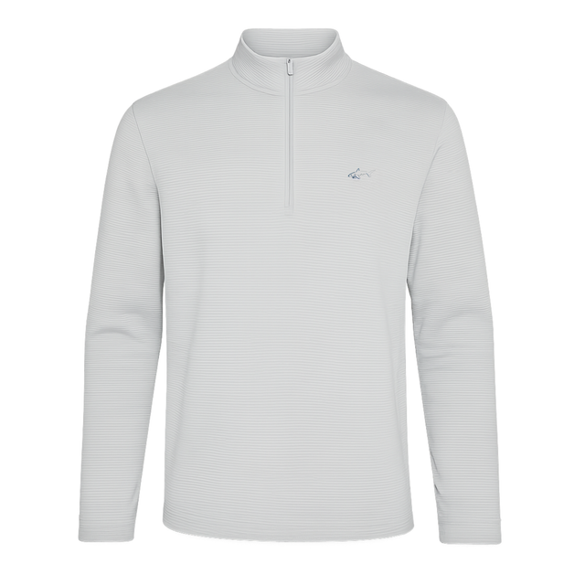 K102 Men's 1/4 Zip Mock Pullover - Shark Grey