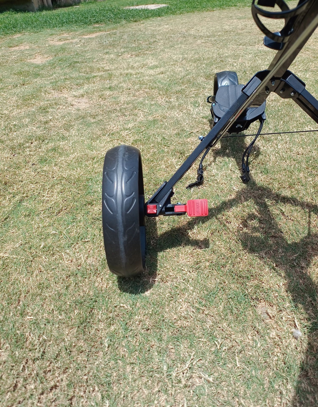 Three Wheel Detachable Push Cart with Bottle Holder