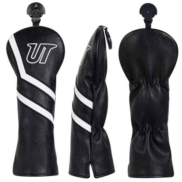 Black PU Hybrid Golf Headcover - UT Club Cover