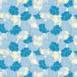 Men’s Golf Polo – Tropical Blue & Yellow Leaves