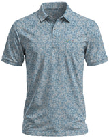 Men’s Golf Polo - Ocean Print