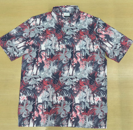 Men's Hibiscus Palm Golf Polo