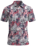 Men's Hibiscus Palm Golf Polo