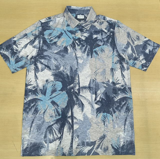 Men's Hibiscus Palm Golf Polo