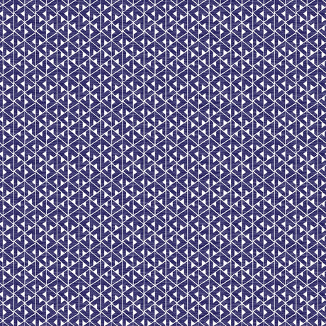 Men's “Blue Vector” Geometric Golf Polo