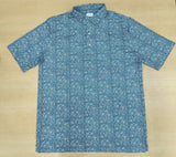 Men's “Teal Motion” Printed Golf Polo