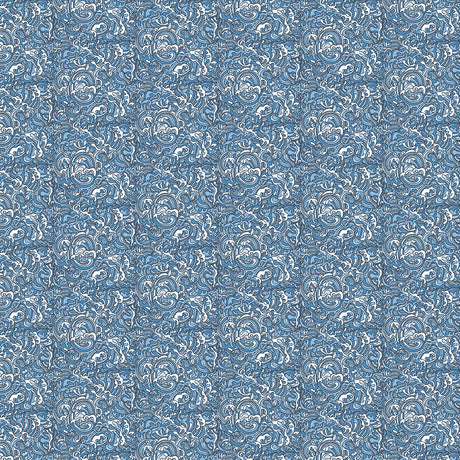 Men's “Teal Motion” Printed Golf Polo