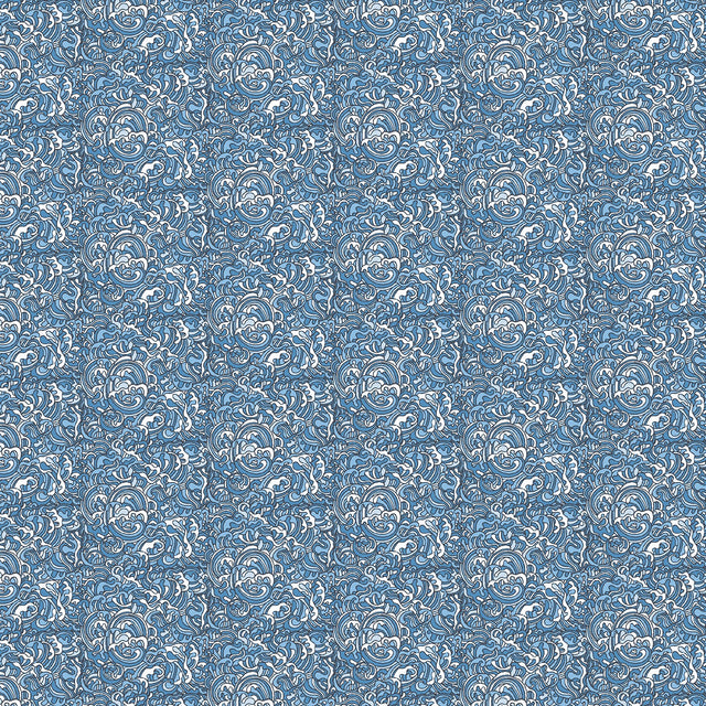 Men's “Teal Motion” Printed Golf Polo