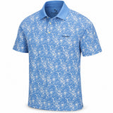 Men’s Abstract Splatter Printed Golf Polo