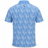 Men’s Abstract Splatter Printed Golf Polo
