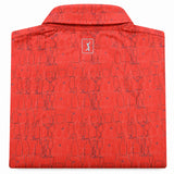 Artistic Glassware Print Full Sleeve Sleeve Golf Polo Shirt