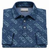 Energized Print Full Sleeve Golf Polo Shirt