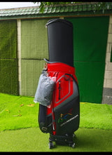 Golf Premium Waterproof Fabric Golf Bag With Wheels with Hardcase on Top