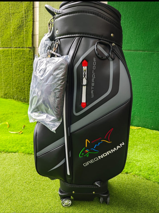 Golf Premium Waterproof Fabric Golf Bag With Wheels with Hardcase on Top