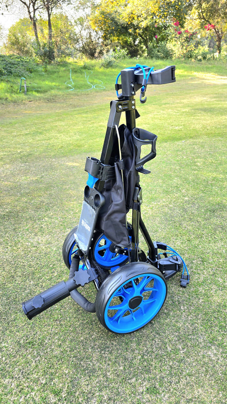 Caddytek lite Three Wheel Trolley with Umbrella and Bottle Holder