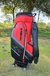 Golf Premium Waterproof Fabric Golf Bag With Wheels with Hardcase on Top