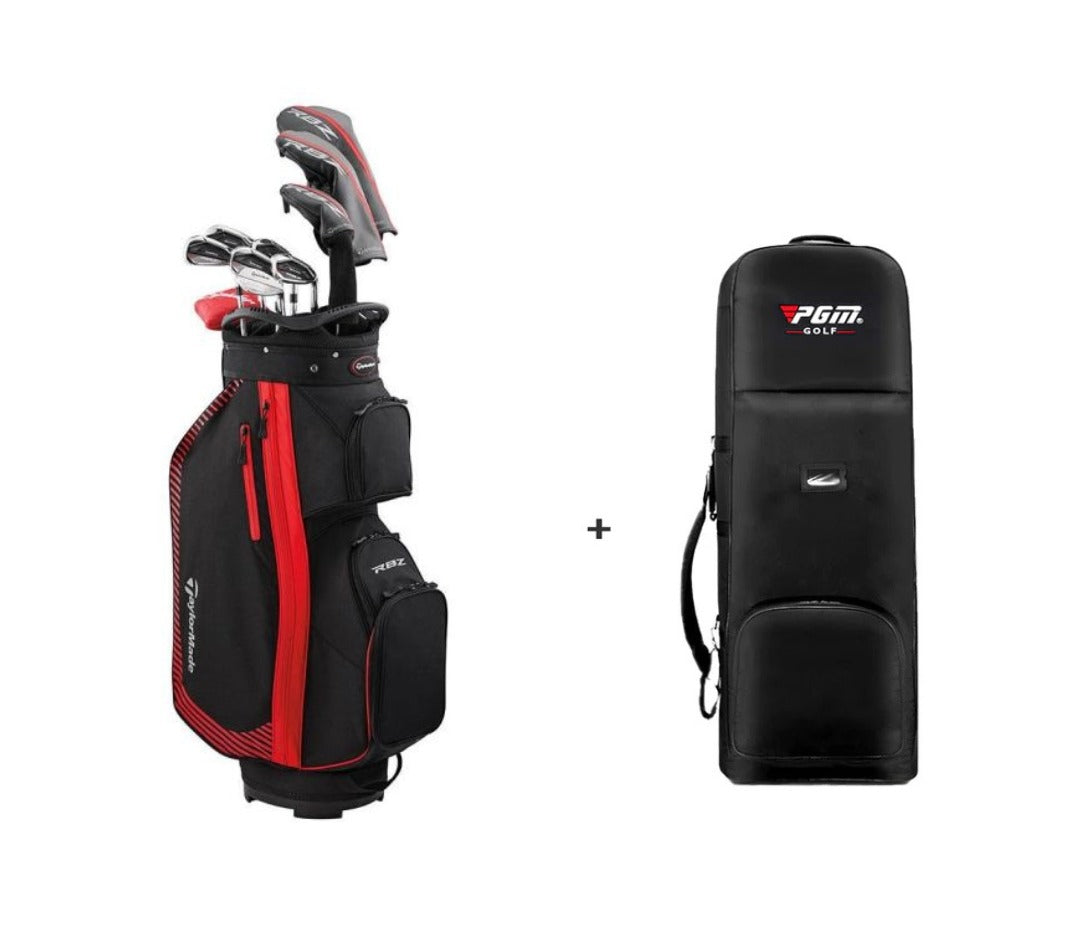 RBZ Graphite Golf Set - Right Hand - Regular Flex - 10 Clubs + Bag + PGM Travel Bag with wheels