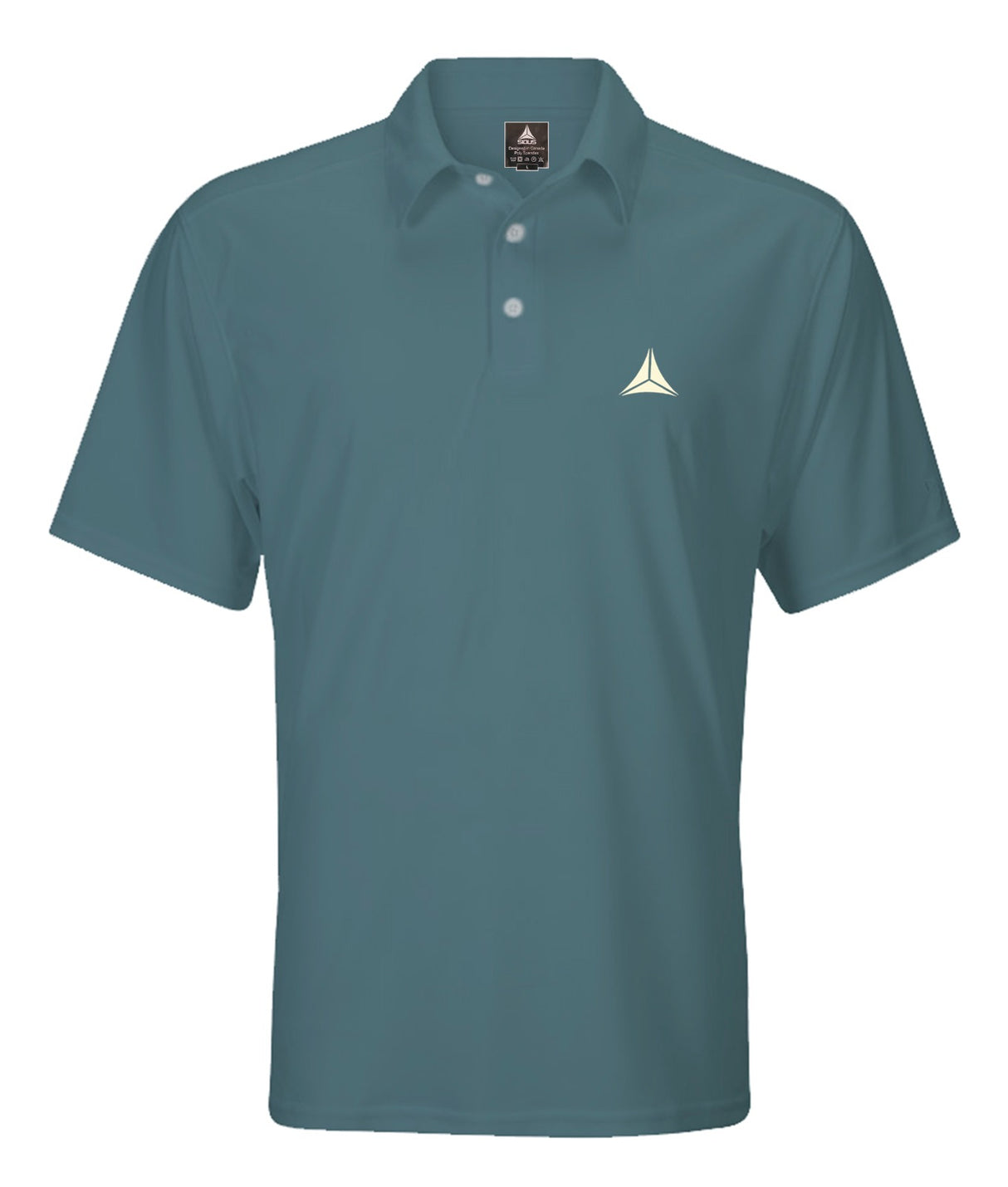 Men,s Solid Short Sleeve Polo - Petrol Blue