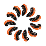 Golf Neoprene 11 Pcs Golf Headcovers - Orange