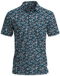 Men's Sea Life Scatter Golf Polo
